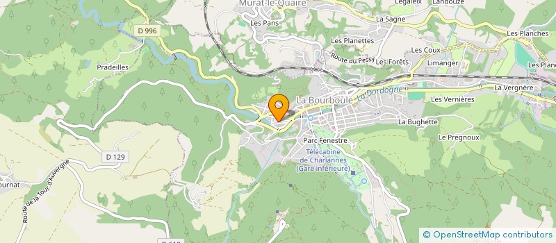 localisation de l'entreprise SOC HOTELIERE LE CHARLET  LA BOURBOULE