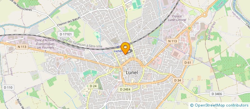 localisation de l'entreprise SOC HOTELIERE NOUVELLE DE LA GARE à LUNEL