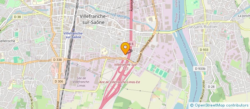 localisation de l'entreprise SOC HOTELIERE  VILLEFRANCHE SUR SAONE  LIMAS