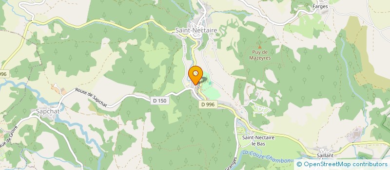 localisation de l'entreprise SOC HOTELLERIE TOURISME ST NECTAIRE  SAINT-NECTAIRE