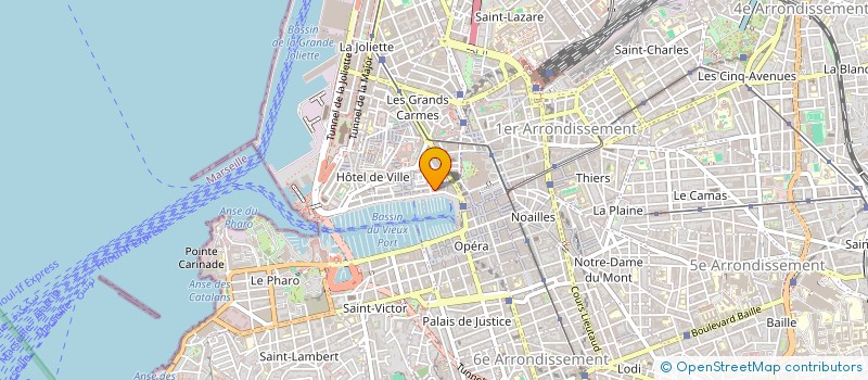localisation de l'entreprise SOC HOTELLERIE VIEUX PORT à MARSEILLE