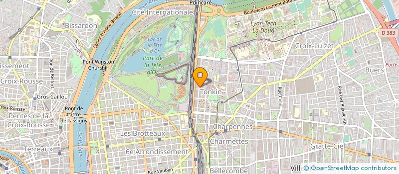 localisation de l'entreprise SOC HYDRAULIQUE ETUDES MISSIONS ASSISTAN  VILLEURBANNE