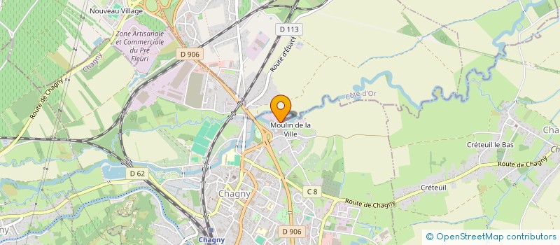 localisation de l'entreprise SOC IMMO DE LA BOULANGERIE DE TIGNES  CHAGNY