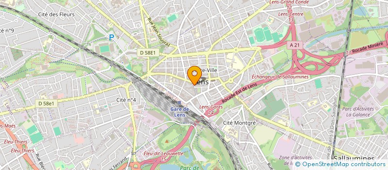 localisation de l'entreprise SOC IMMO INVEST  LENS