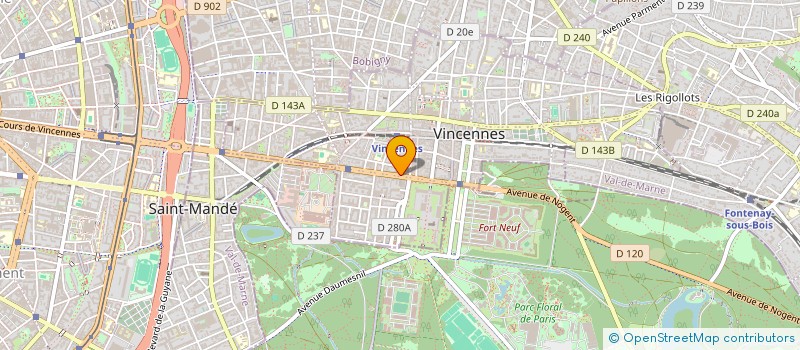 localisation de l'entreprise SOC IMMOB 25 R STE CATHERINE à VINCENNES