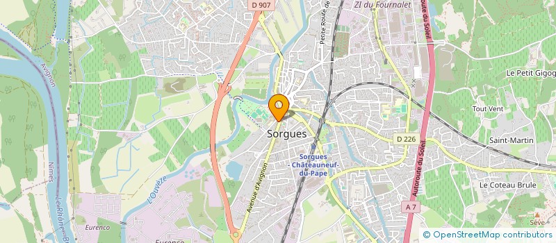 localisation de l'entreprise SOC IMMOB CONSTR AMELIO COORD  SORGUES