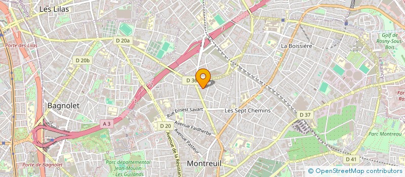 localisation de l'entreprise SOC IMMOB FAMILIALE DE MONTREUIL à MONTREUIL