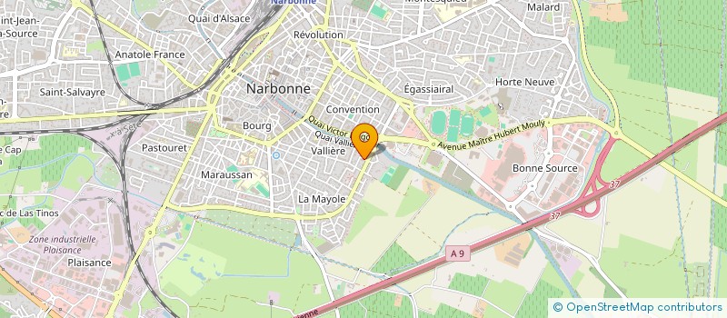 localisation de l'entreprise SOC IMMOB LA ROCALVE à NARBONNE