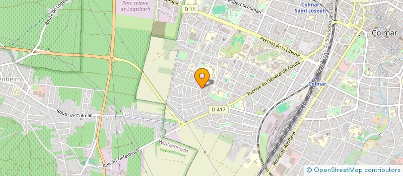 localisation de l'entreprise SOC IMMOB PETITES & MOYENNES ENTREPRISES  COLMAR