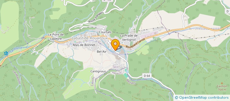 localisation de l'entreprise SOC IMMOBIL USINE DE LABASTIDE  LABASTIDE-ROUAIROUX