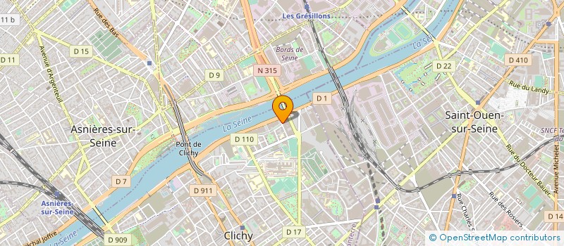 localisation de l'entreprise SOC IMMOBILIERE 97 FAUBOURG ST ANTOINE à CLICHY