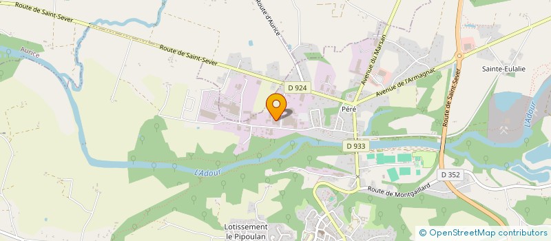 localisation de l'entreprise SOC IMMOBILIERE DE LA CHALOSSE à SAINT-SEVER