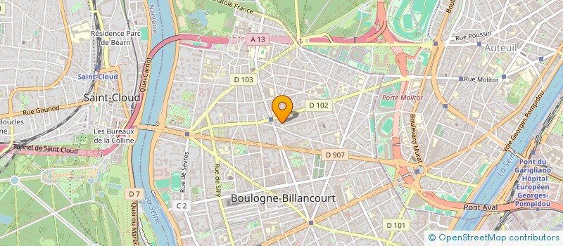 localisation de l'entreprise SOC IMMOBILIERE DE VENTE D'APPARTEMENTS à BOULOGNE-BILLANCOURT