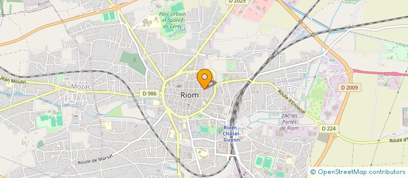 localisation de l'entreprise SOC IMMOBILIERE DES MONTS DORE  RIOM