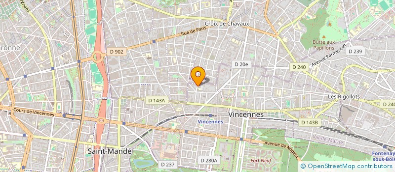 localisation de l'entreprise SOC IMMOBILIERE DU 18 BIS RUE DE BELFORT à VINCENNES