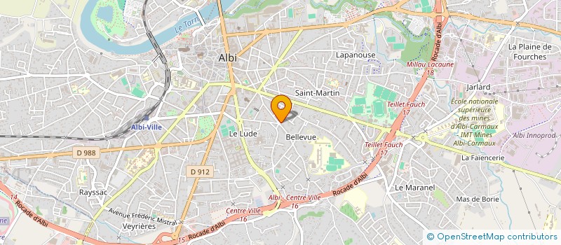 localisation de l'entreprise SOC IMMOBILIERE ET FINANCIERE MARONI à ALBI