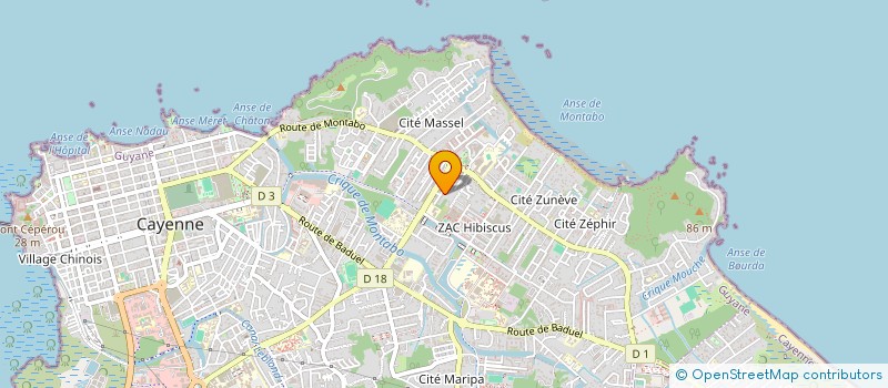 localisation de l'entreprise SOC IMMOBILIERE FREEDOM  CAYENNE