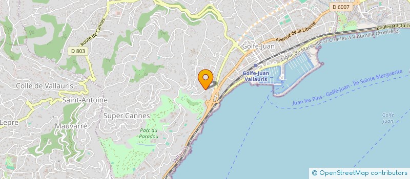 localisation de l'entreprise SOC IMMOBILIERE GAURO à VALLAURIS