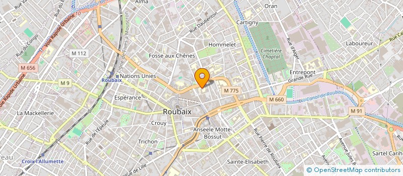 localisation de l'entreprise SOC IMMOBILIERE INDUSTRIE ROUBAISIENNE  ROUBAIX