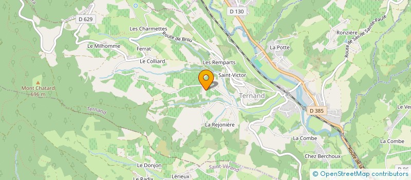 localisation de l'entreprise SOC IMMOBILIERE LE PERCHOIR TERNANDOIS  TERNAND