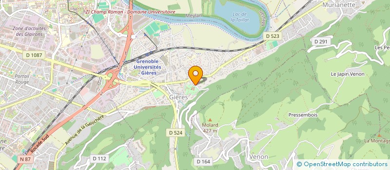 localisation de l'entreprise SOC IMMOBILIERE LES HORIZONS à GIERES