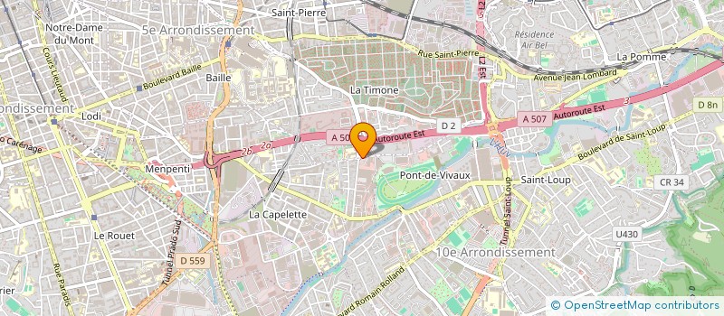 localisation de l'entreprise SOC IMPLANTOLOGIE ORALE UNIVERSIT HOSPIT à MARSEILLE