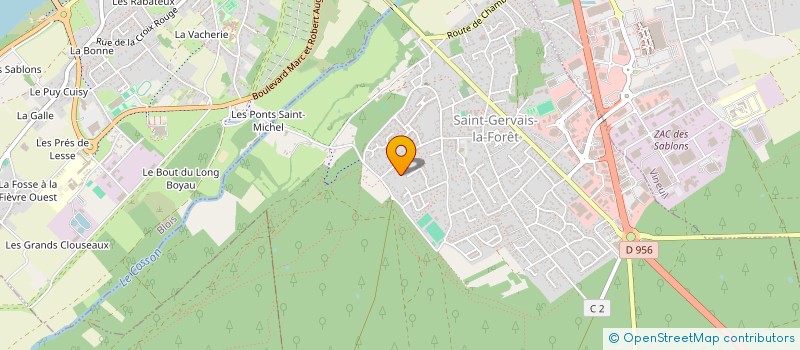 localisation de l'entreprise SOC IMPORT EXPORT TOUTES INDUSTRIES  SAINT-GERVAIS-LA-FORET