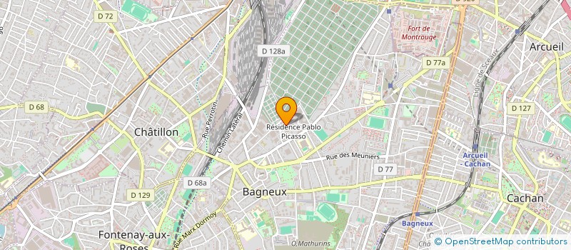 localisation de l'entreprise SOC IMPRESSION DU PARC à BAGNEUX