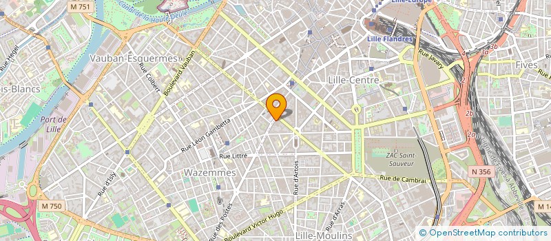 localisation de l'entreprise SOC IMPRIM NORD  LILLE