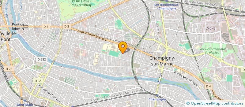 localisation de l'entreprise SOC IMPRIMERIE DU CHEMIN VERT à CHAMPIGNY-SUR-MARNE