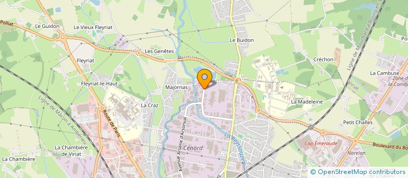 localisation de l'entreprise SOC IMPRIMERIE MODERNE  BOURG-EN-BRESSE