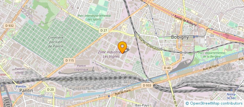 localisation de l'entreprise SOC INDUS DETARTRAGE CHIMIQUE à BOBIGNY