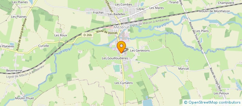 localisation de l'entreprise SOC INDUS POUR REALIS ELECTRO MECANIQUE SIPREM à MEZERIAT