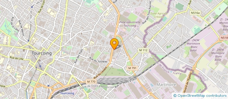 localisation de l'entreprise SOC INDUSTR CONFECTION ARTICLES TEXTILES  TOURCOING