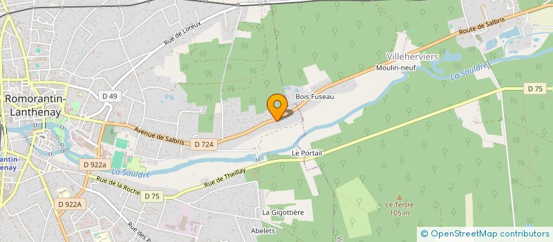 localisation de l'entreprise SOC INDUSTRIELLE ACCUMULATEURS à ROMORANTIN-LANTHENAY