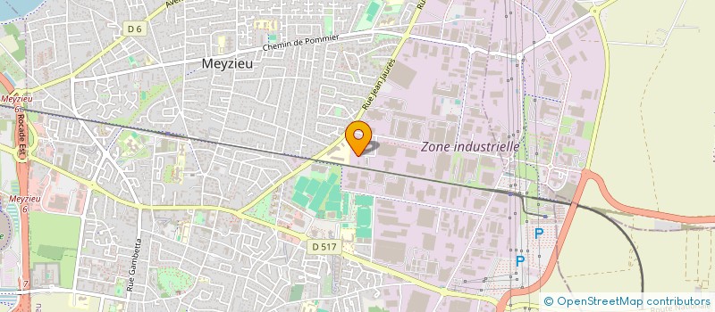 localisation de l'entreprise SOC INDUSTRIELLE BARAT DECOLLETAGE  MEYZIEU