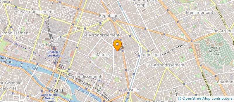localisation de l'entreprise SOC INDUSTRIELLE CARTONNAGES DE L ORNE à PARIS