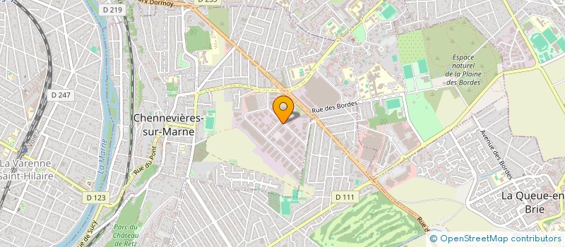 localisation de l'entreprise SOC INDUSTRIELLE CHARPENTE COUVERTURE à CHENNEVIERES-SUR-MARNE
