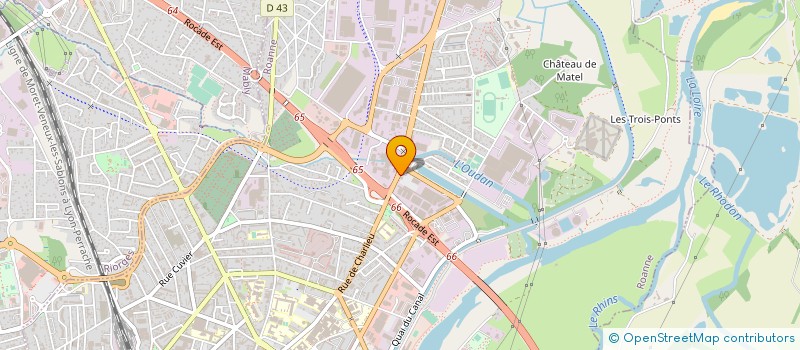 localisation de l'entreprise SOC INDUSTRIELLE DEVELOP ENNOBLISSEMENT à ROANNE