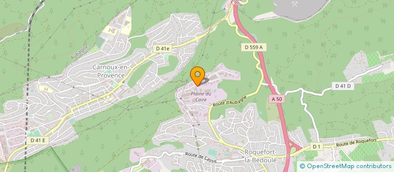 localisation de l'entreprise SOC INDUSTRIELLE ENSEIGNES ET PANNEAUX à ROQUEFORT-LA-BEDOULE