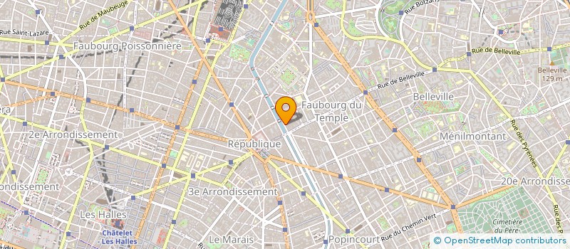 localisation de l'entreprise SOC INDUSTRIELLE HOTELIERE ET COLLECTIVE  PARIS