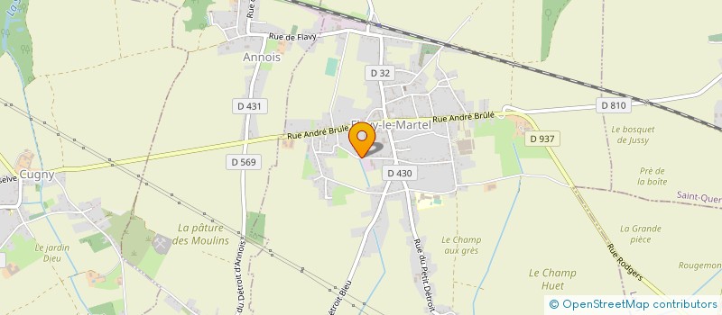 localisation de l'entreprise SOC INDUSTRIELLE REGULATION ELECTRICITE à FLAVY-LE-MARTEL