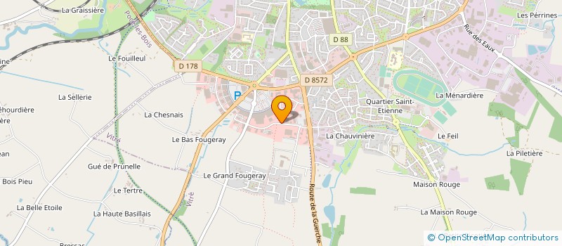 localisation de l'entreprise SOC INDUSTRIELLE TECHNIQUES APPLIQUEES à VITRE