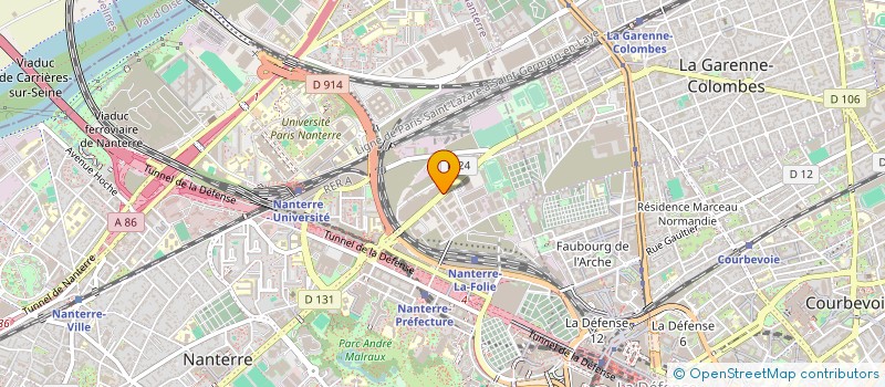 localisation de l'entreprise SOC INDUSTRIELLE TRAVAUX ETUDE GESTION  NANTERRE