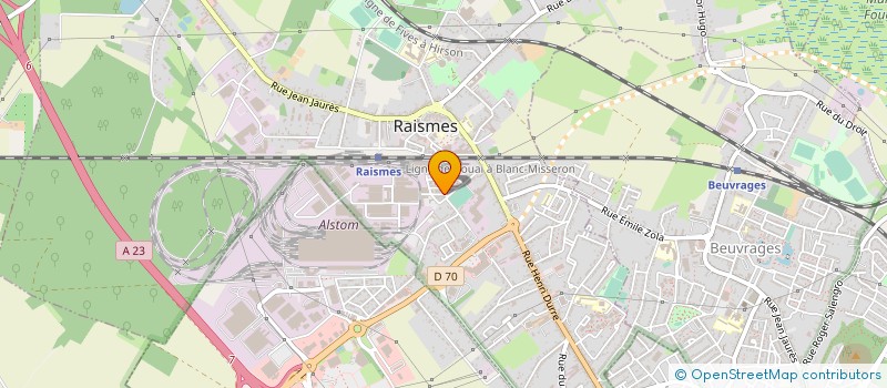 localisation de l'entreprise SOC INDUSTRIELLE TRAVAUX ETUDES DU NORD  RAISMES