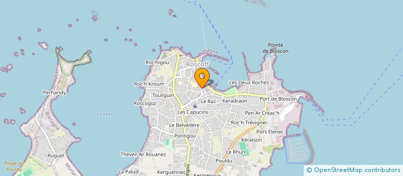 localisation de l'entreprise SOC INDUSTRIES OPOTHERAPIQUES à ROSCOFF