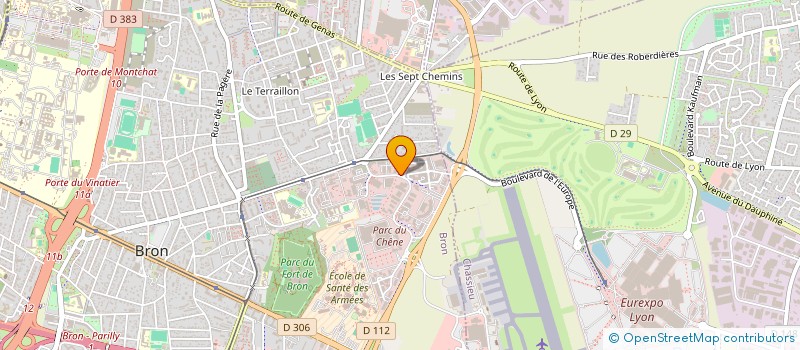 localisation de l'entreprise SOC INFORMATIQUE CONSEILS APPLICATION à BRON
