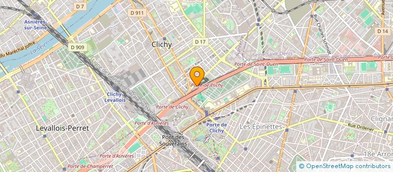 localisation de l'entreprise SOC INFORMATIQUE TELECOMMUNICATION  CLICHY