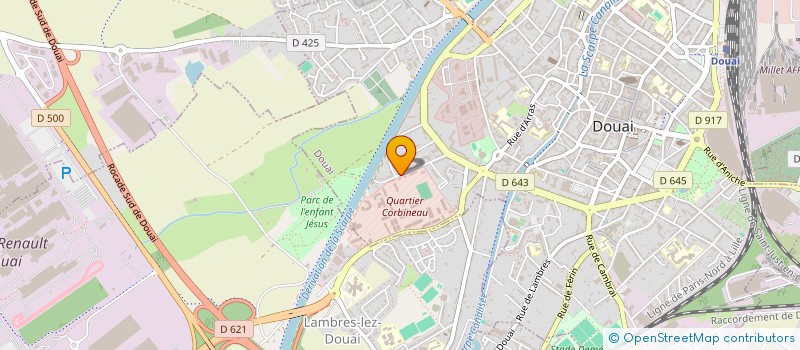 localisation de l'entreprise SOC INJECTION PLASTIQUE D AERIEN à DOUAI
