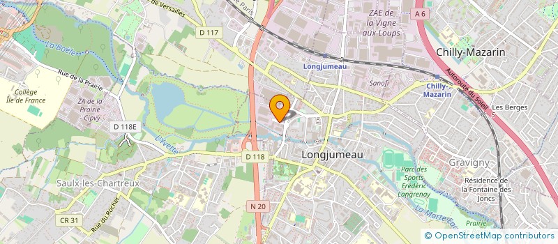localisation de l'entreprise SOC INSTALLATION & EQUIP GPE ELECT CHAUF à LONGJUMEAU